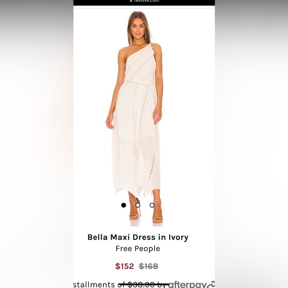 Free People Bella Maxi White Summer Dress  S